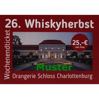 Whiskyherbst 2025 Zweitageskarte